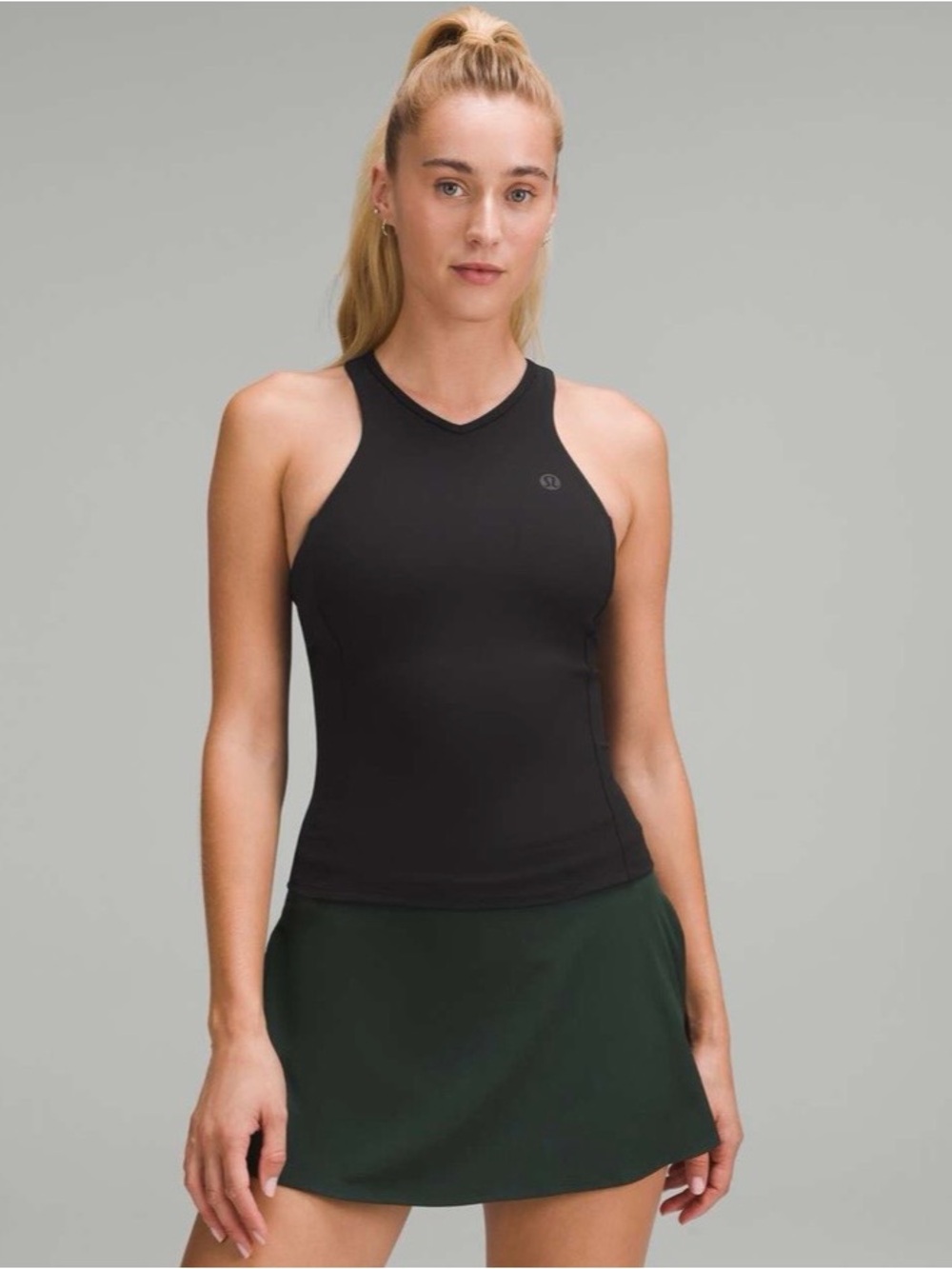 Lululemon Waist-Length V-Neck Tennis Tank Top *Medium Support, B/C Cup. Size 8